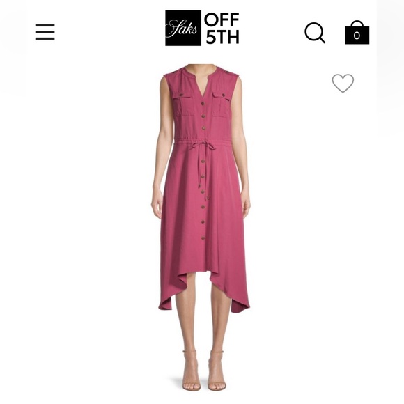 Karl Lagerfeld Asymmetric Shirtdress - Picture 6 of 9